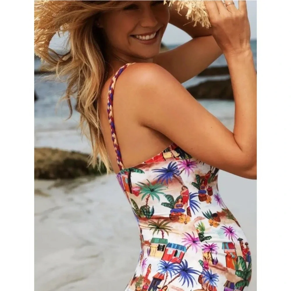 Cache Coeur Maternity Playa Pregnancy One Piece Swimsuit Swim Soft‎ Medium
